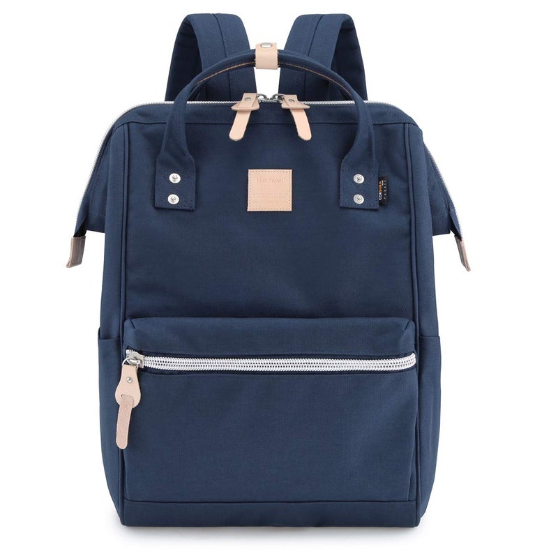 himawari Large Travel Backpack with Laptop Compartment 17 Inch Roomy Doctor Bag College backpack for Women&Men-Not include USB Port(1882-Navy blue+) - Image 1